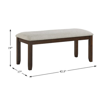 Binghampton Asian Hardwood 6-Piece Dining Set in Dark Cherry