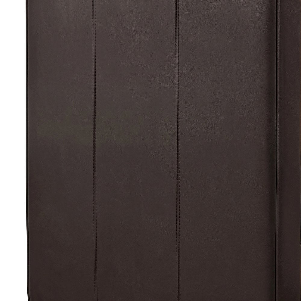 Starlight Canyon Home Faux Leather-Upholstered Daybed with Arms, Brown