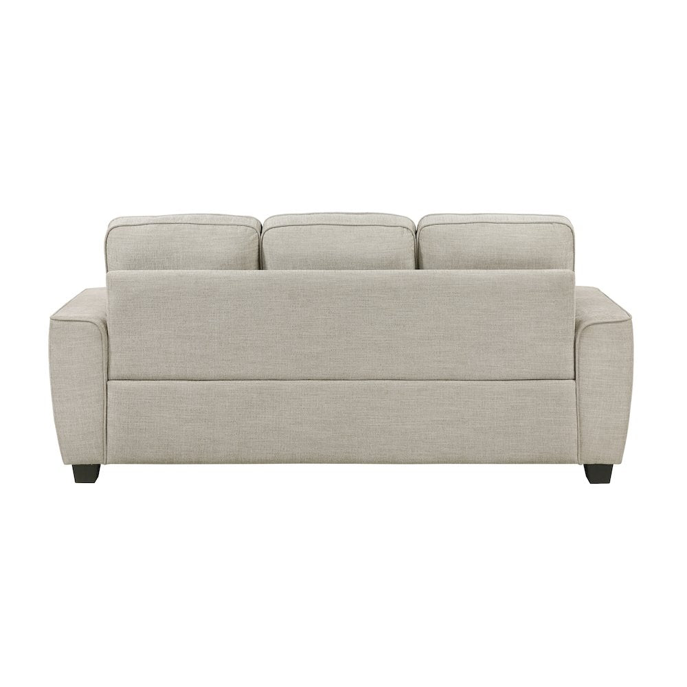 Zander Chenille Sofa in Taupe