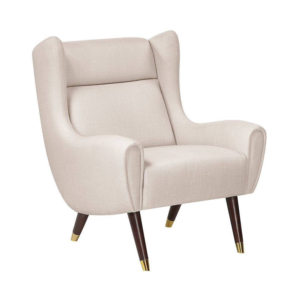 Greta Textured Accent Chair in Beige
