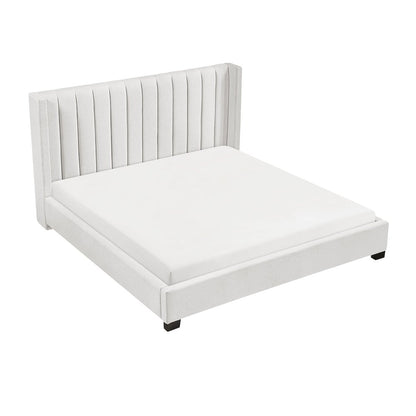 Emerson Textured California King Bed in a Box in Beige