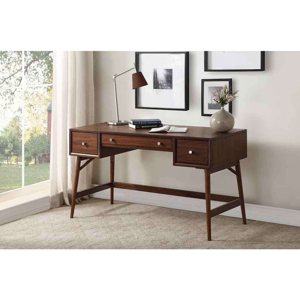 Frolic Poplar Writing Desk in Brown