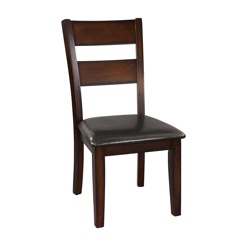 Mantello Wood Dining Room Side Chair, set of 2 in Dark brown