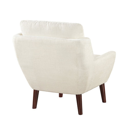 Ellie Chenille Accent Chair in Beige