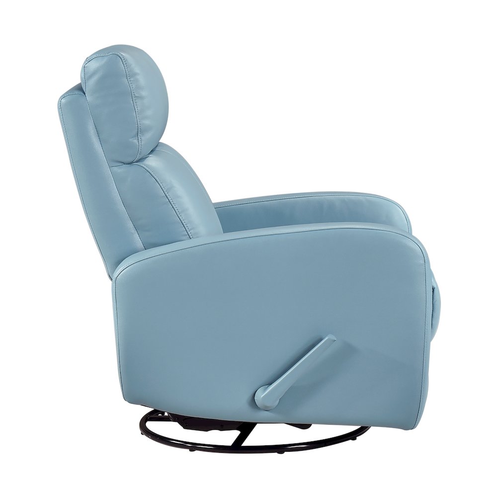 Sorrento Leather Swivel Glider Reclining Chair in Mocha