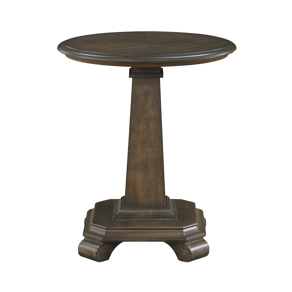 Rochester Asian Hardwood End Table in Brown