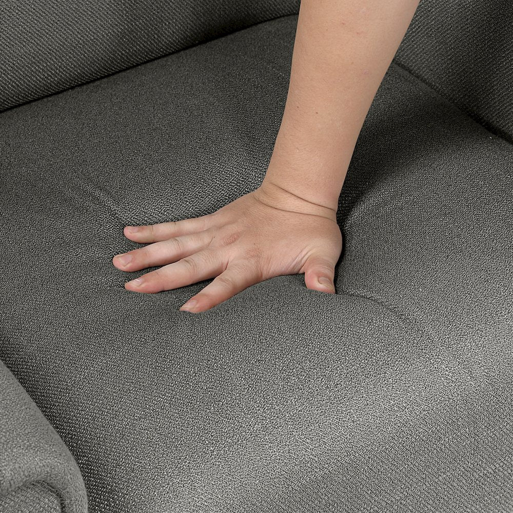 Greta Textured Accent Chair in Dark Gray