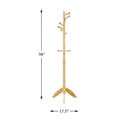Moe Rubberwood Coat Rack in Natural