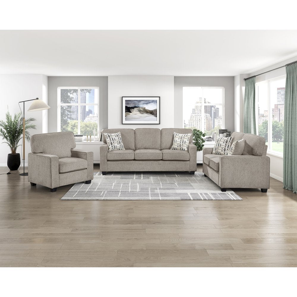 Frances Chenille Chair in Taupe