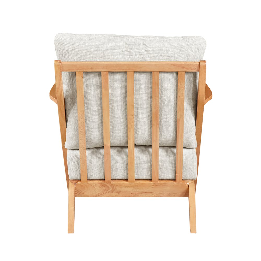 Lennox Chenille Accent Chair in Beige