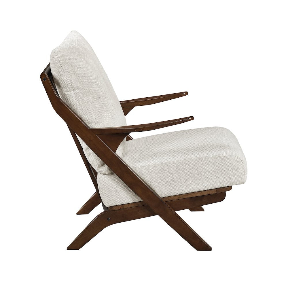 Lennox Chenille Accent Chair in Beige