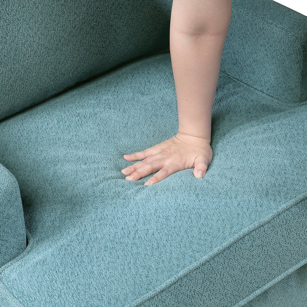 Colette Chenille Accent Chair in Peacock