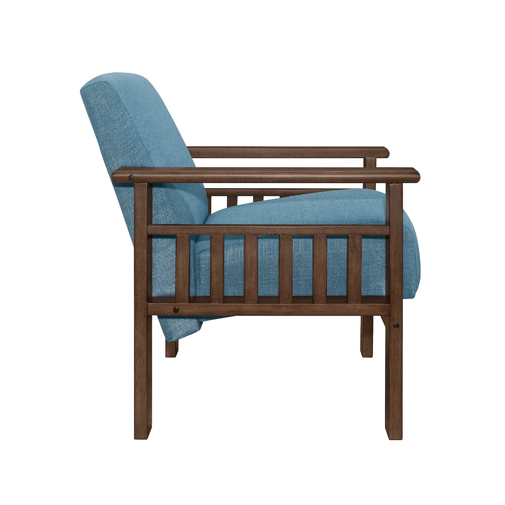 Helena Textured Accent Chair in Blue