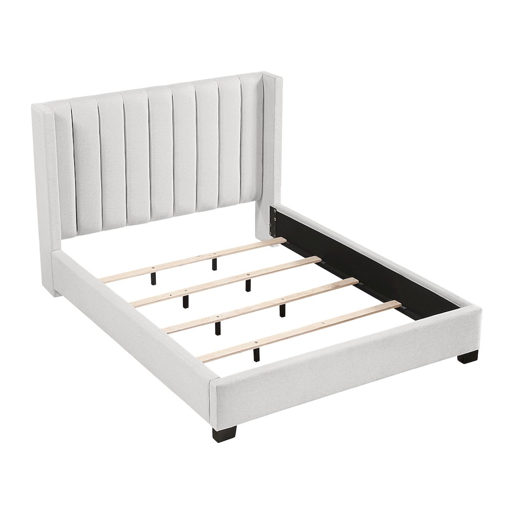 Emerson Textured Full Bed in a Box in Beige