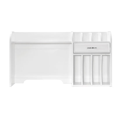 Blanche Asian Hardwood Hutch in White