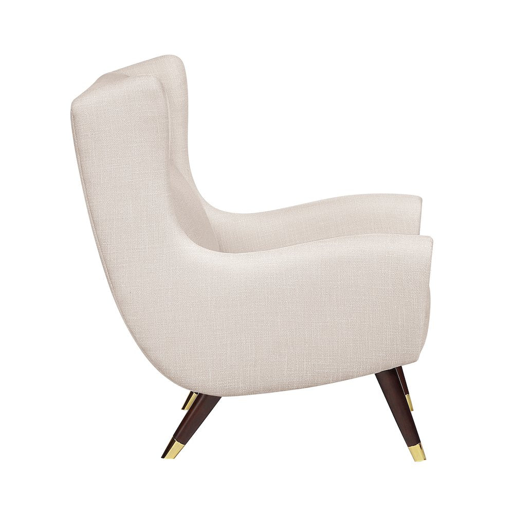 Greta Textured Accent Chair in Beige