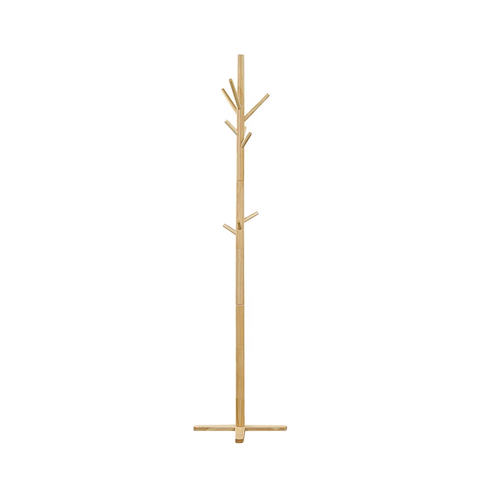 Jack Rubberwood Coat Rack in Natural