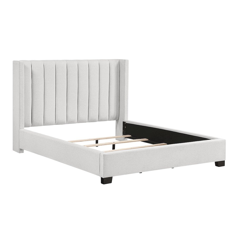 Emerson Textured Full Bed in a Box in Beige