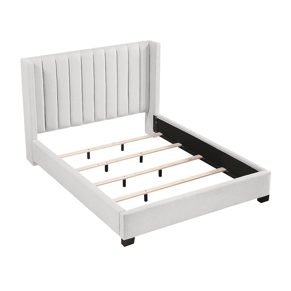 Emerson Textured Queen Bed in a Box in Beige
