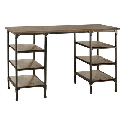 Millwood Pine Counter Height Writing Desk in  2-Tone Finish