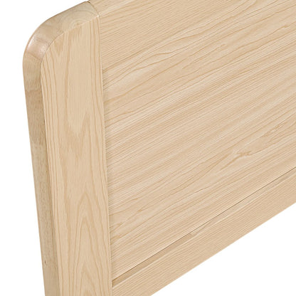 Carter Asian Hardwood Full Platform Bed in Natural