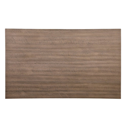 Ithaca Wood Veneer Dining Room Table in Grayish White and Brown Finish