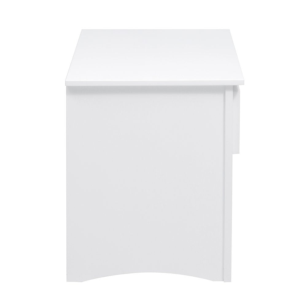 Galen Pine Night Stand in White