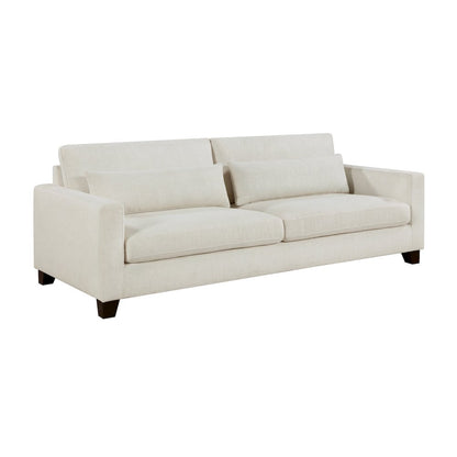 Zeke Textured Sofa in Ivory