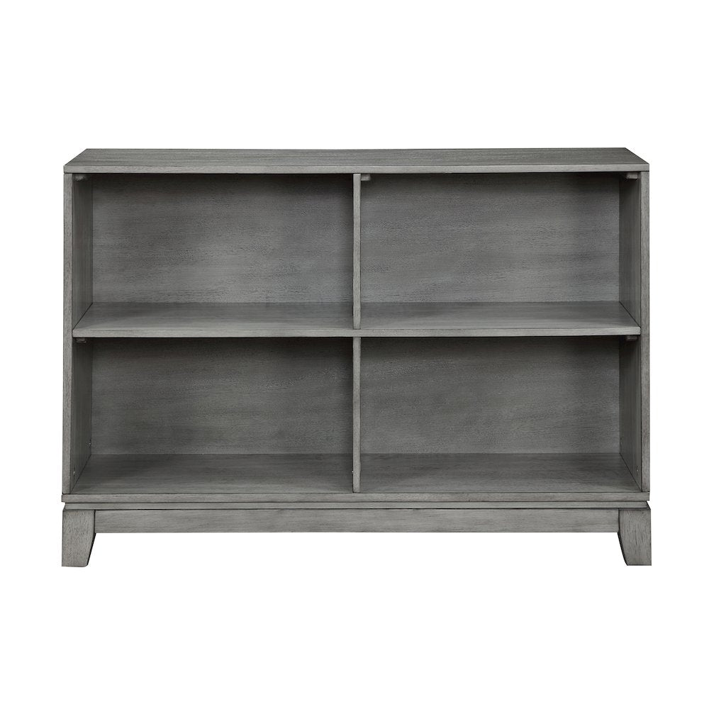 Garretson Acacia Bookcase in Gray