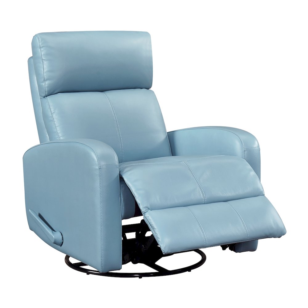 Sorrento Leather Swivel Glider Reclining Chair in Mocha