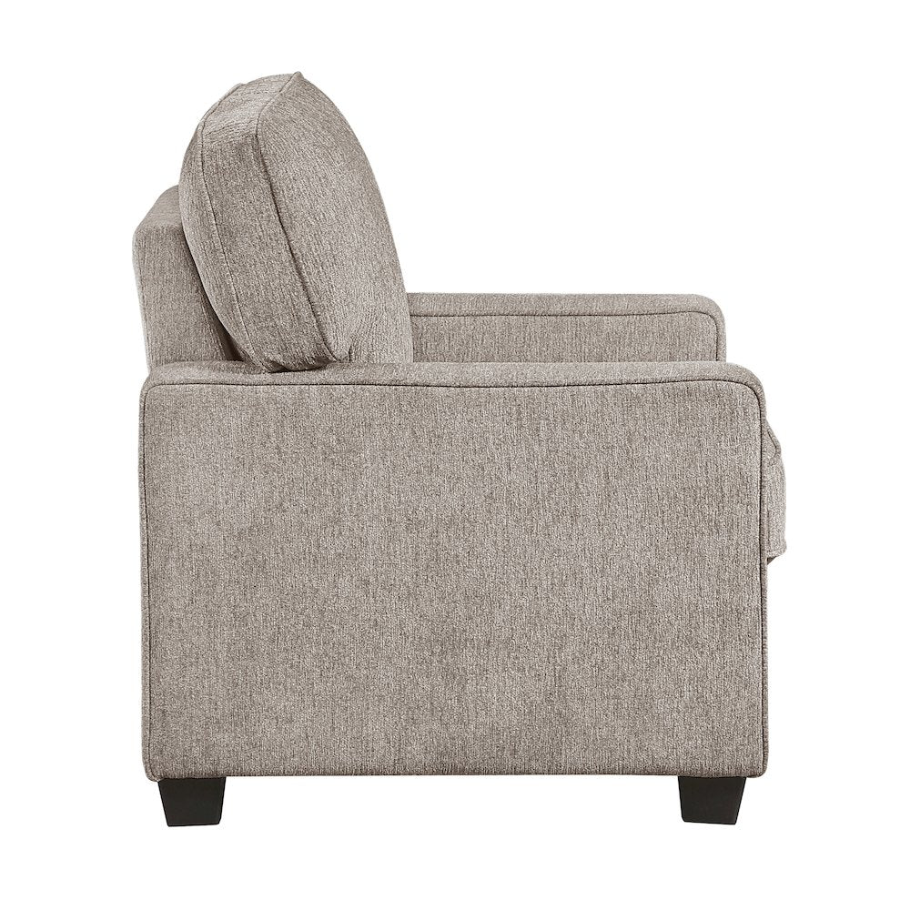 Frances Chenille Chair in Taupe