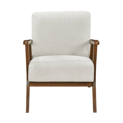 Arden Chenille Accent Chair in Beige