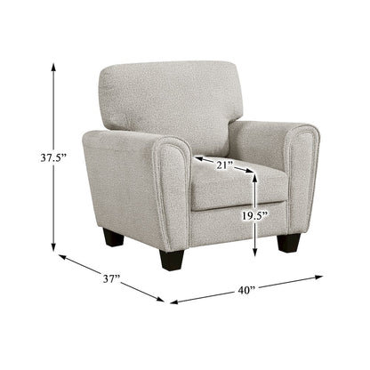 Lemond Chenille Chair in Gray