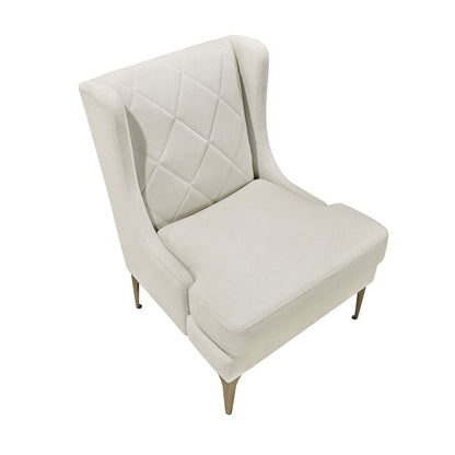 Savoy Chenille Accent Chair in Taupe