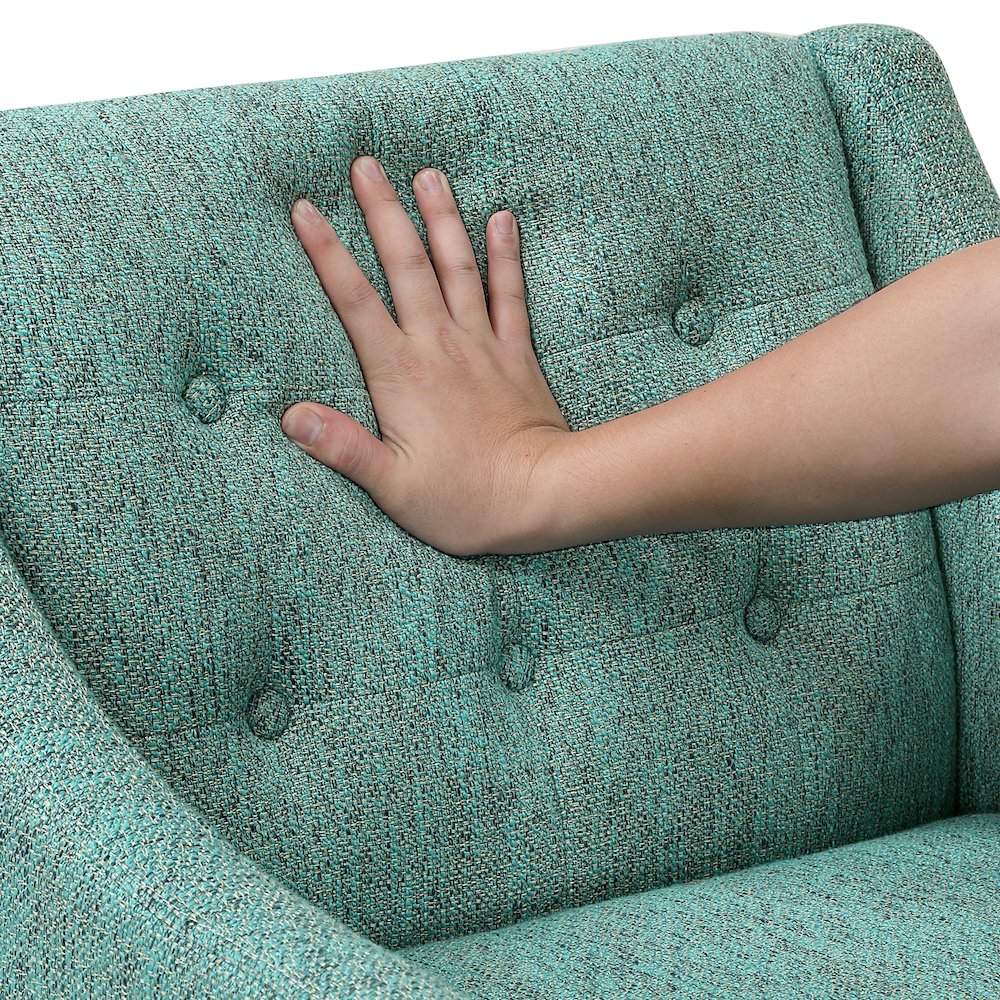 Knox Textured Accent Chair in Green