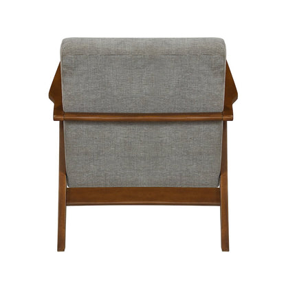 Arden Chenille Accent Chair in Gray