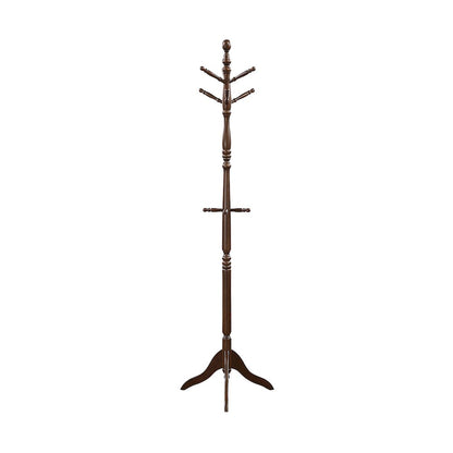 Manny Rubberwood Coat Rack in Dark Brown