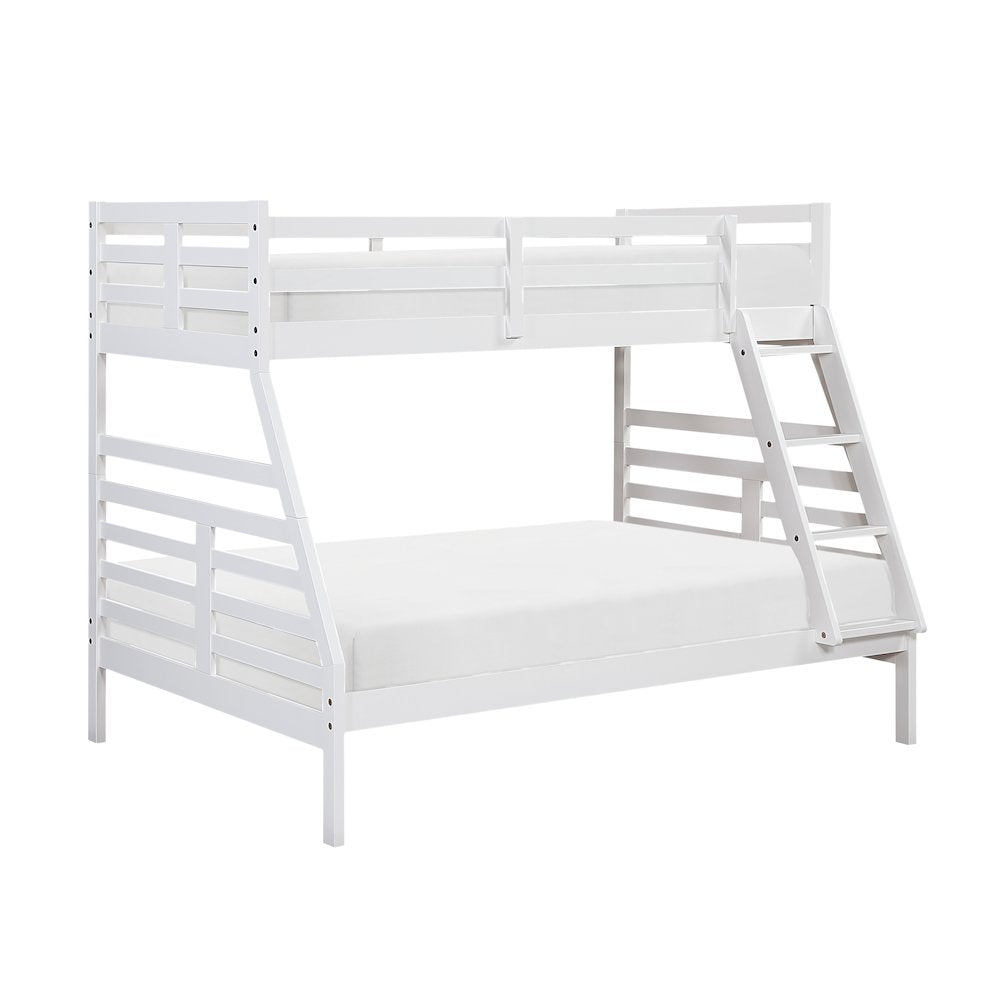 Darden Pine Twin/Full Bunk Bed in White