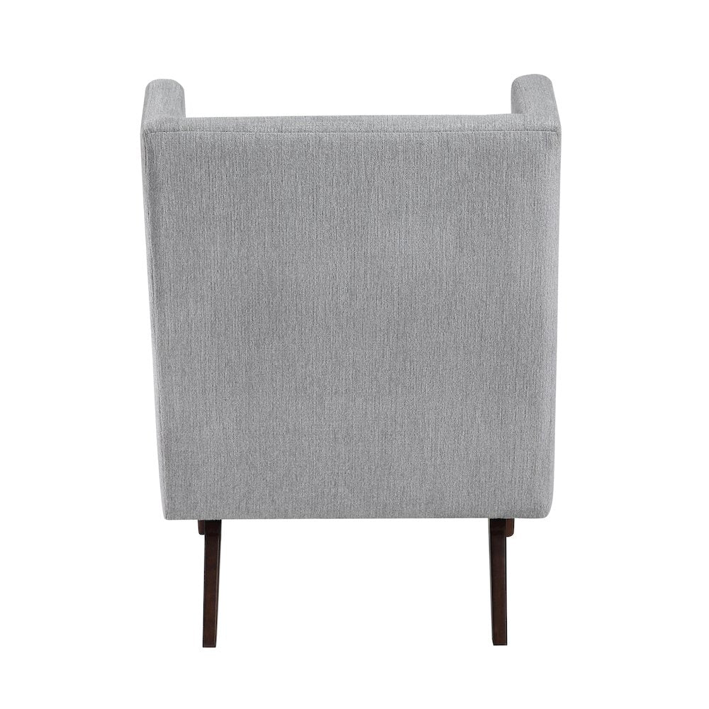 Alden Chenille Accent Chair in Gray