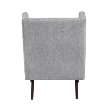 Alden Chenille Accent Chair in Gray