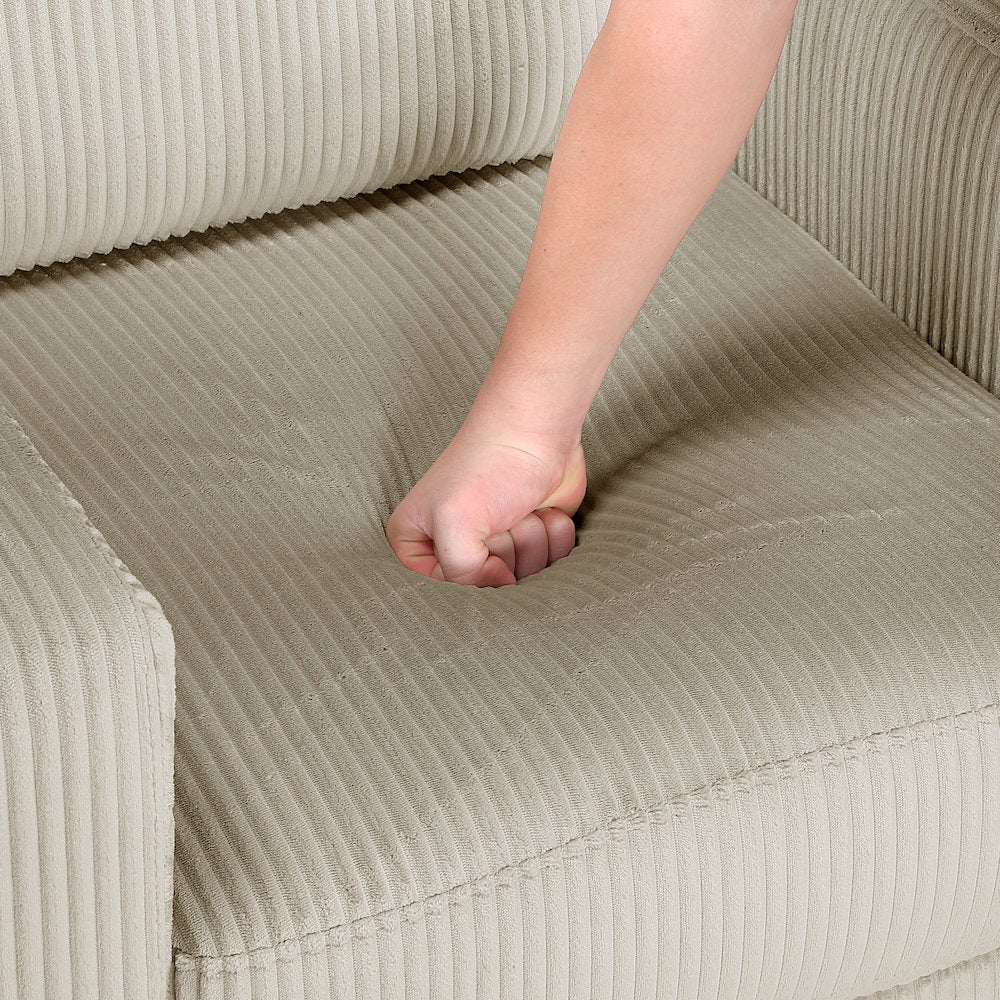 Crandall Corduroy Chair in Taupe
