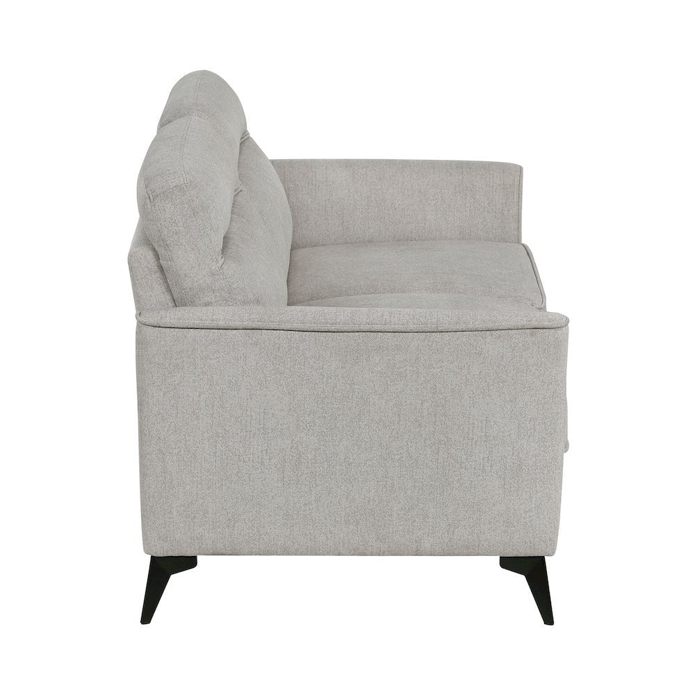 Tellot Microfiber Love Seat in Tan