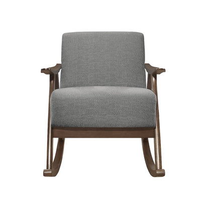 Waithe Textured Rocking Chair in Gray