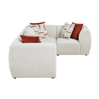 Franz Chenille 4-Piece Modular Sectional in Beige