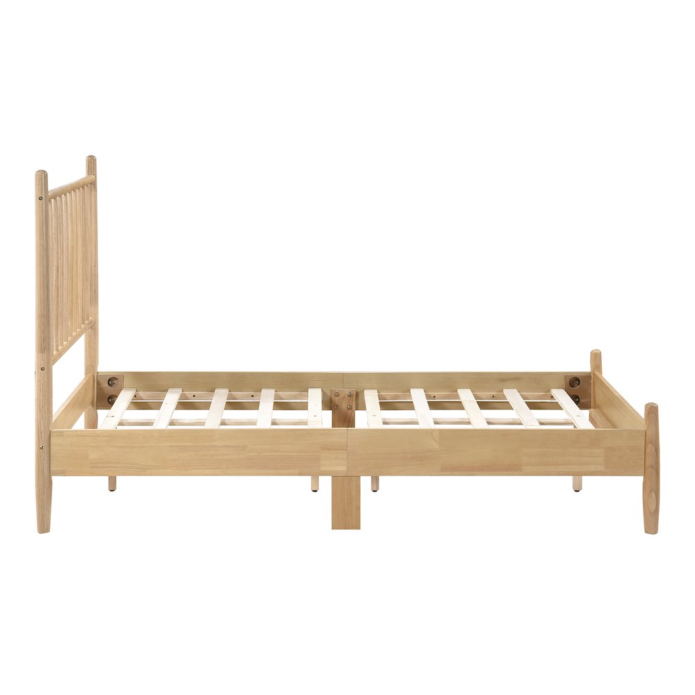 Brickell Rubberwood Twin Platform Bed in Natural