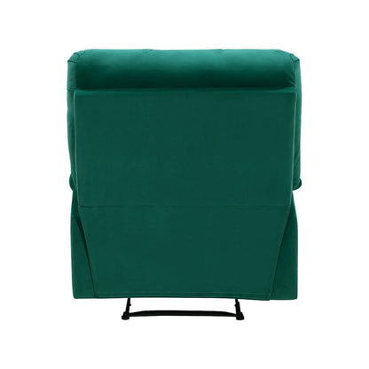 Lexicon Colin Velvet Manual Recliner in Green