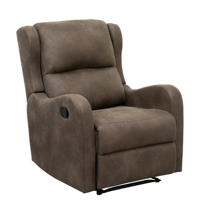 Lexicon Durant Microfiber Manual Recliner in Brown