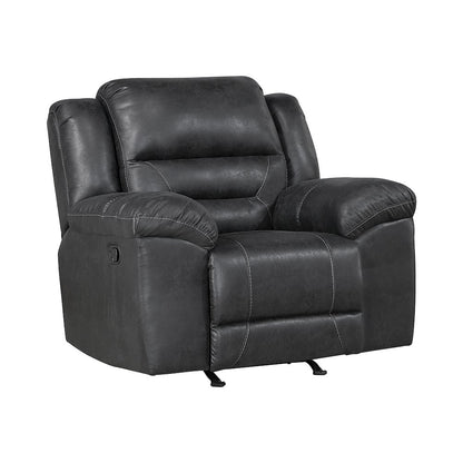 Lexicon Hazen Microfiber Rocker Reclining Chair in Black