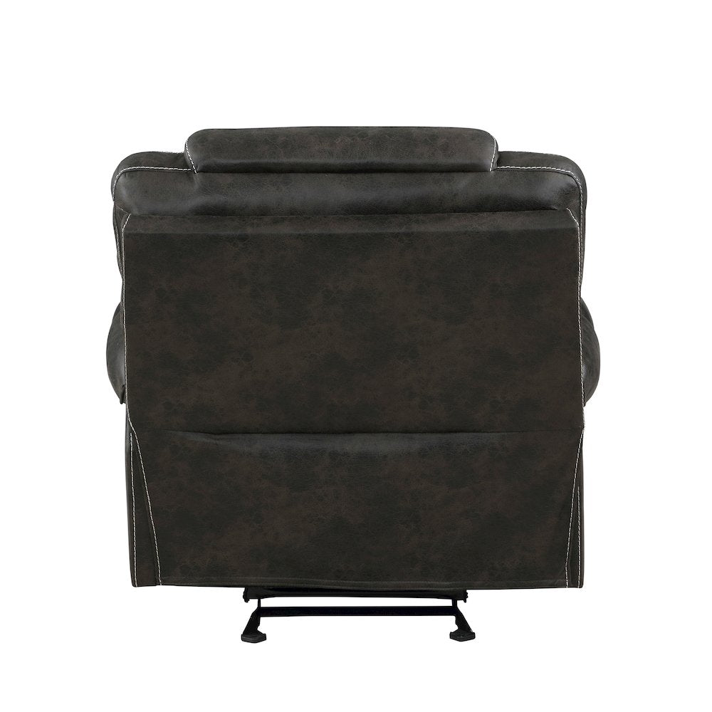 Gainesville Microfiber Glider Reclining Chair In Chocolate