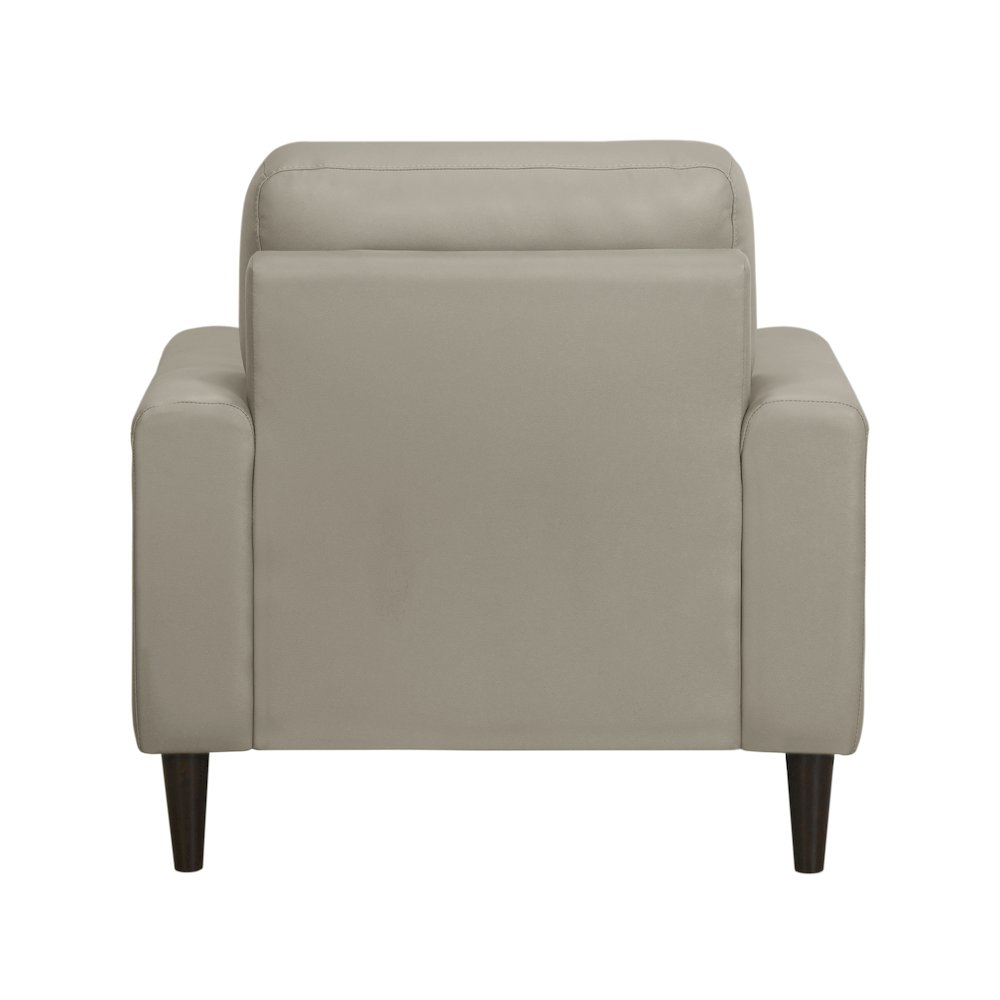 Lewes Leather Arm Chair In Latte